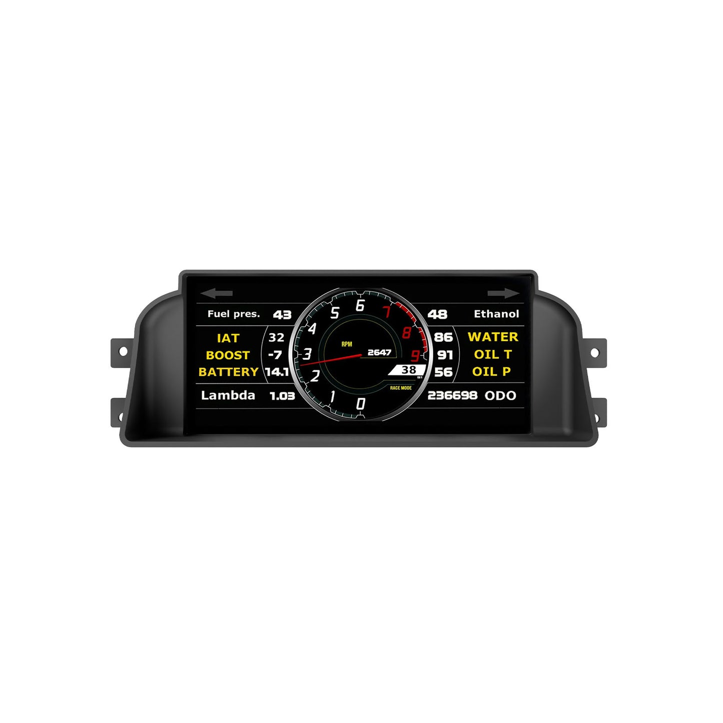 Powertune Digital Ultrawide Dash Recessed Cluster Mount (display sold separately)