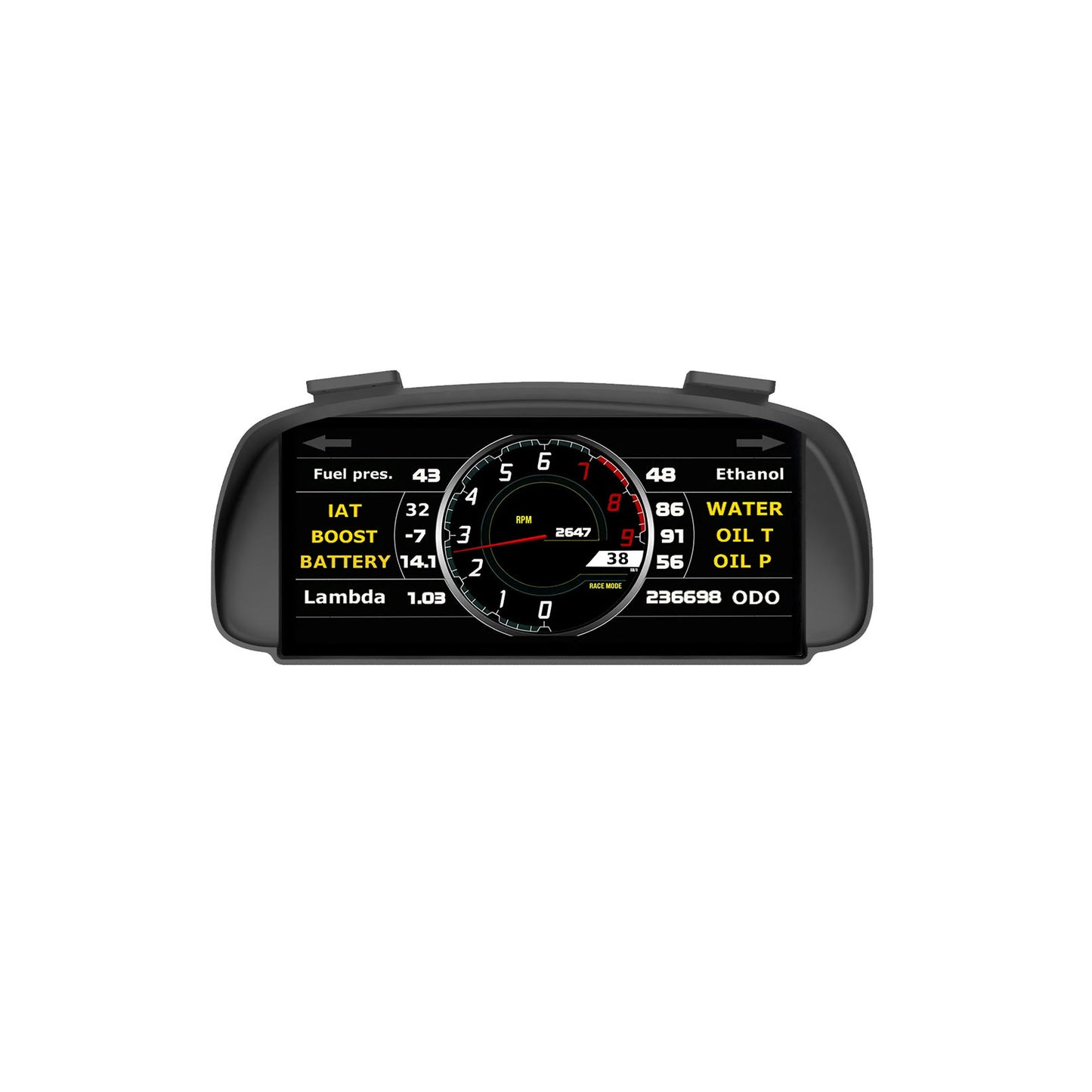 Powertune Digital Ultrawide Dash Recessed Cluster Mount (display sold separately)