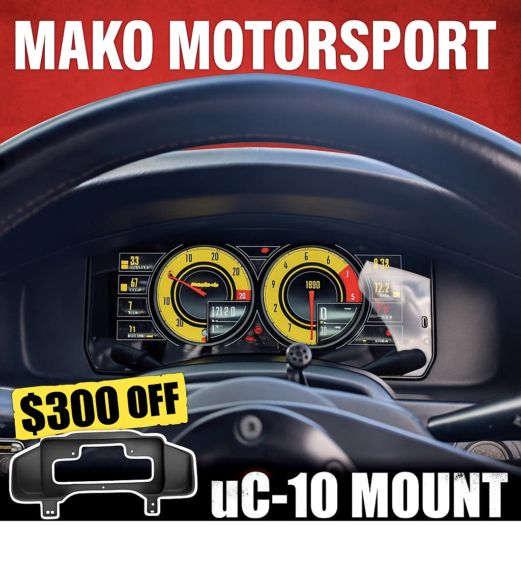 $300 OFF Haltech uC-10 Display and Mako Dash Mount Combo
