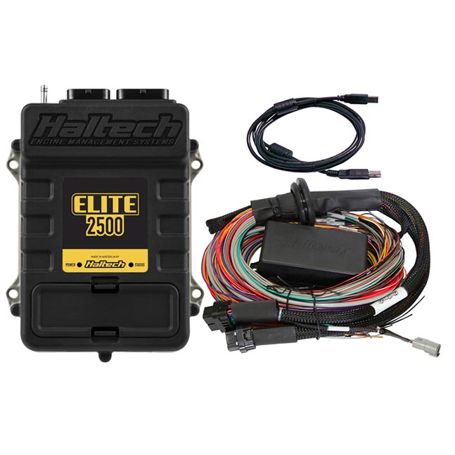 Haltech Elite 2500 + Premium Universal Wire-in Harness Kit Length: 5m (16')