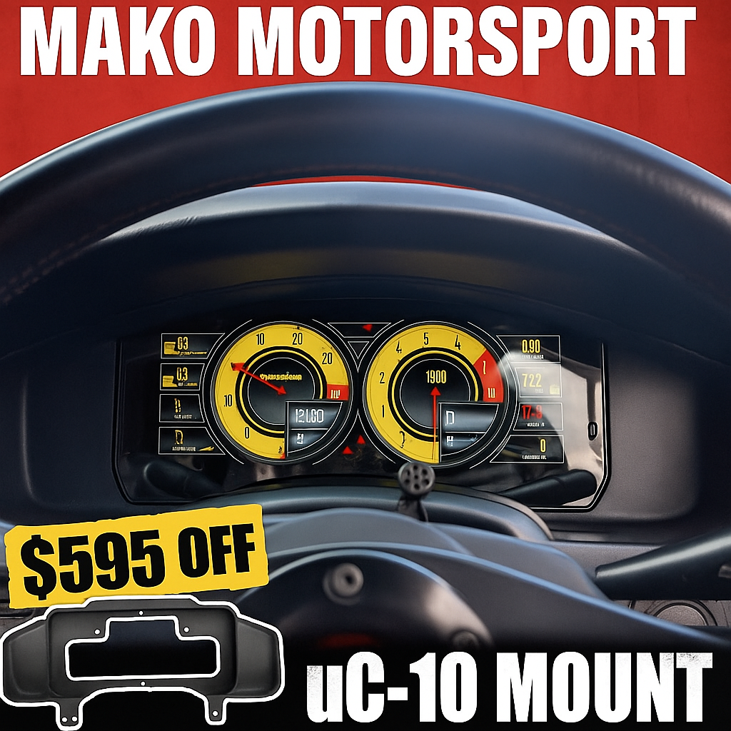 $595 OFF Haltech uC-10 Display and Mako Dash Mount Combo - BLACK FRIDAY DEAL ONLY - Displays In Stock Now