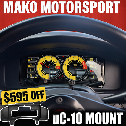 $595 OFF Haltech uC-10 Display and Mako Dash Mount Combo - BLACK FRIDAY DEAL ONLY - Displays In Stock Now