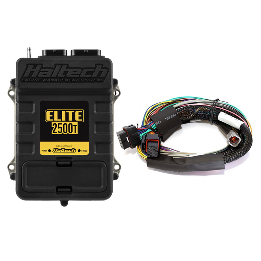 Haltech Elite 2500T ECU + Basic Universal Wire-in Harness Kit Length: 2.5m (8')