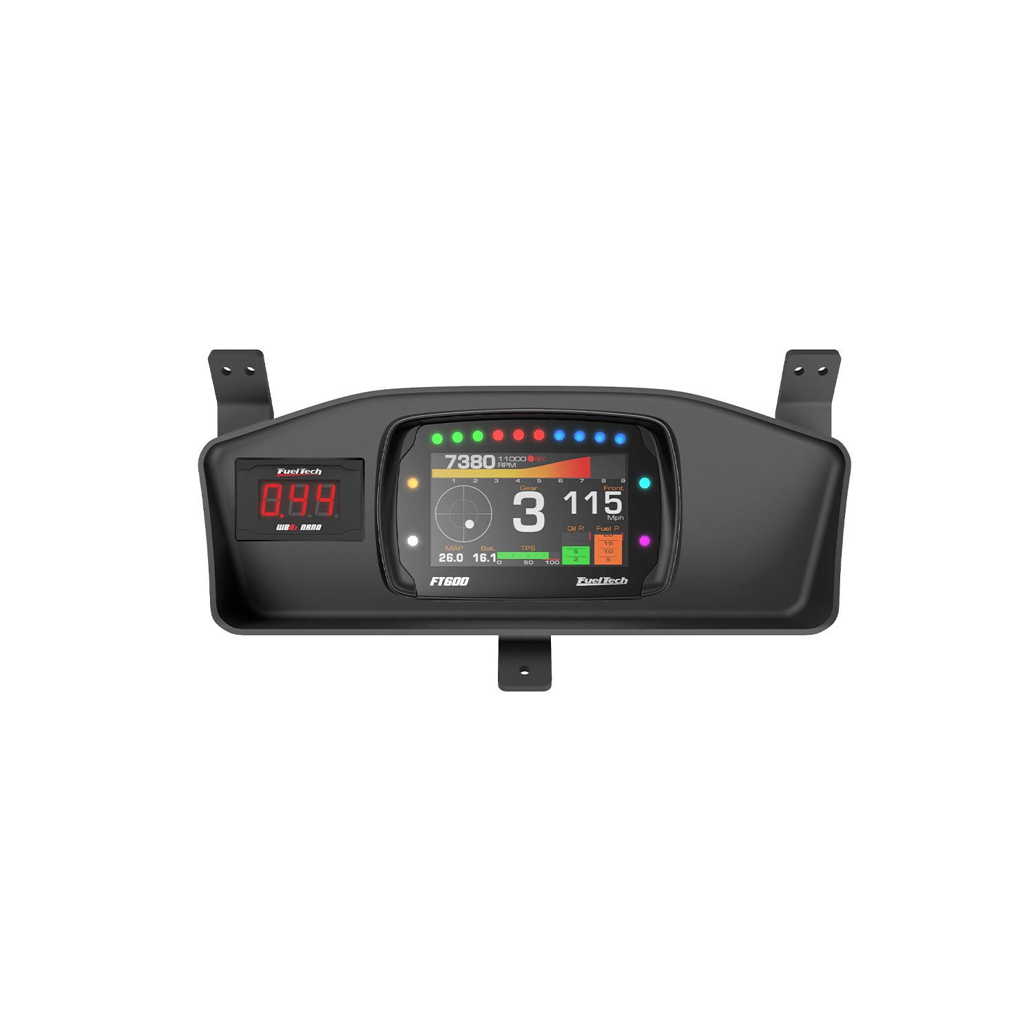 Mitsubishi EVO 7/8/9 Dash Mount Recessed for the Fueltech FT600 and Wideband Nano O2 (display not included)